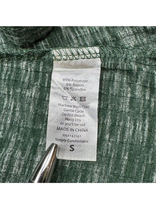 LuLaRoe Cardigan Sweater Duster Womens Size Small Heather Green Open Front Long - Picture 9 of 16